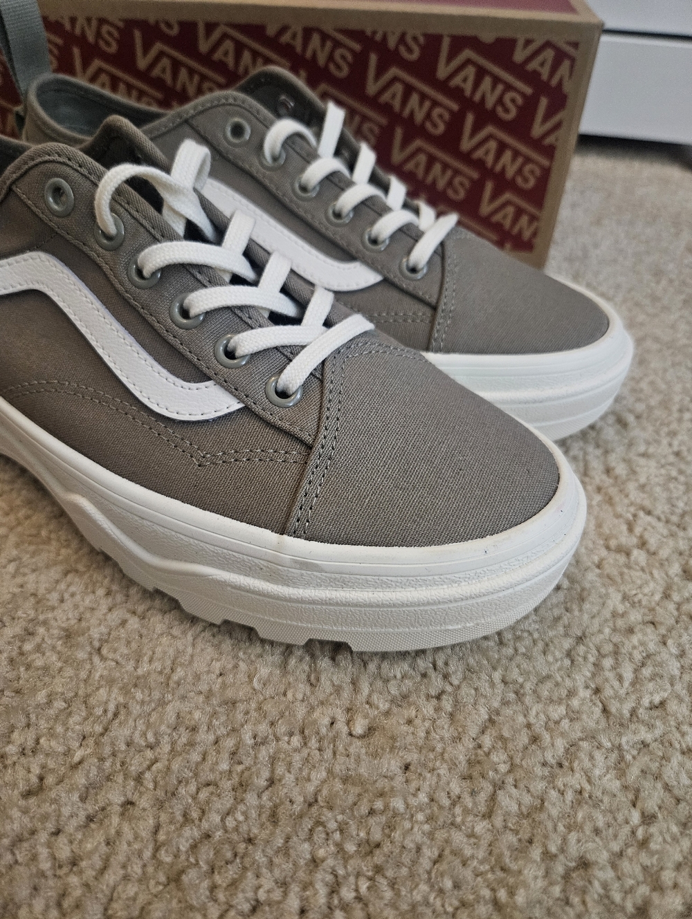 Vans Wafflecup Overland Trek Canvas Sneakers Women's 9 Men's 7.5 Gray/Olive New - Picture 5 of 13